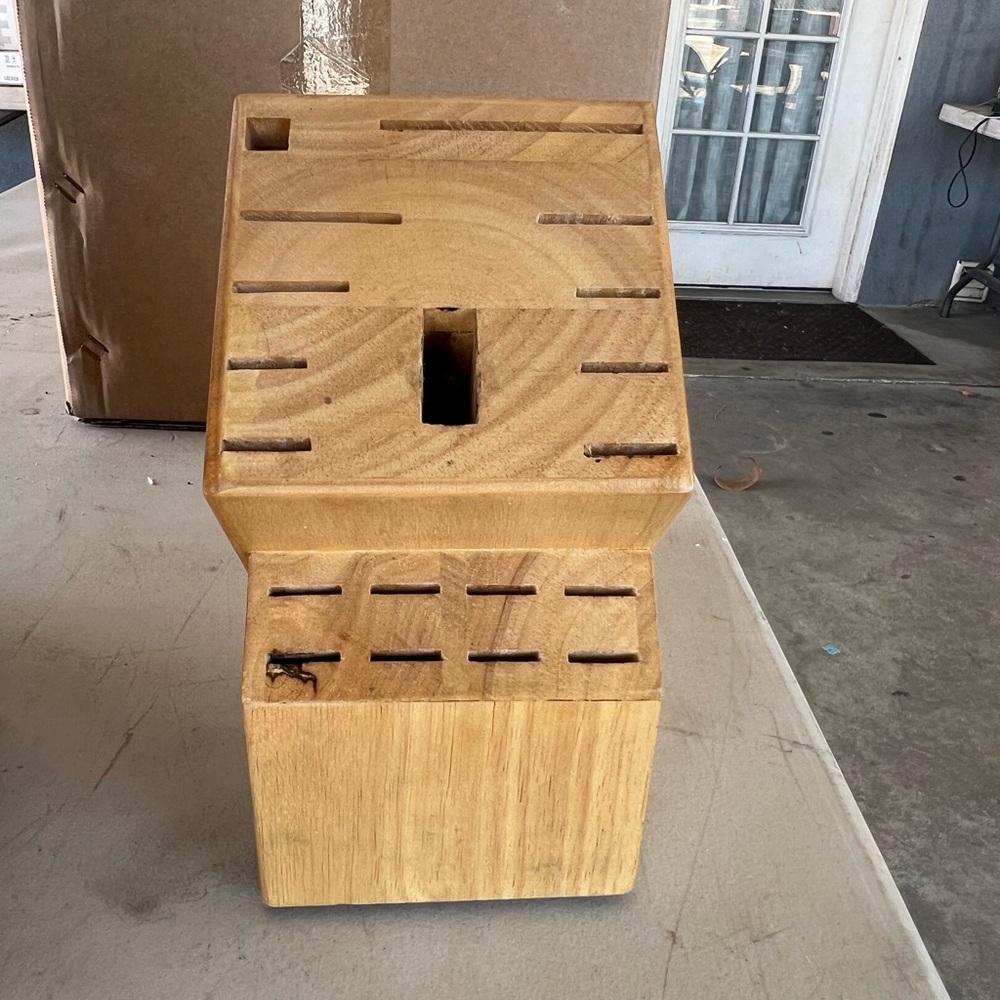 Wooden Knife Block